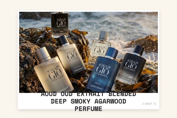 Aoud Oud Extrait blended deep smoky agarwood perfume