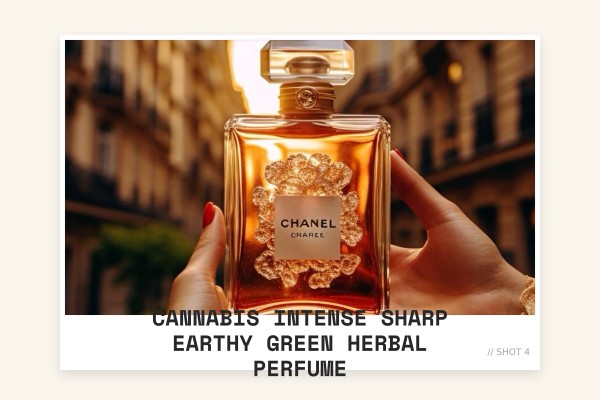 Cannabis Intense sharp earthy green herbal perfume