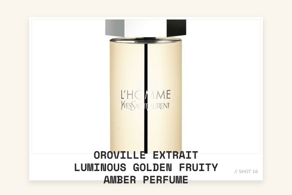 Oroville Extrait luminous golden fruity amber perfume
