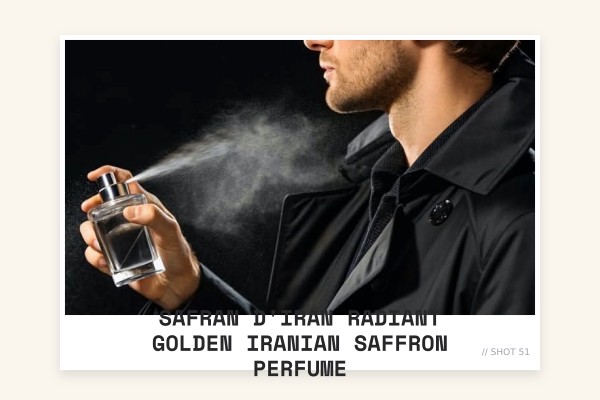 Safran d'Iran radiant golden iranian saffron perfume