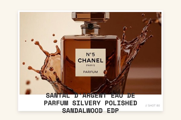 Santal d'Argent Eau de Parfum silvery polished sandalwood EDP