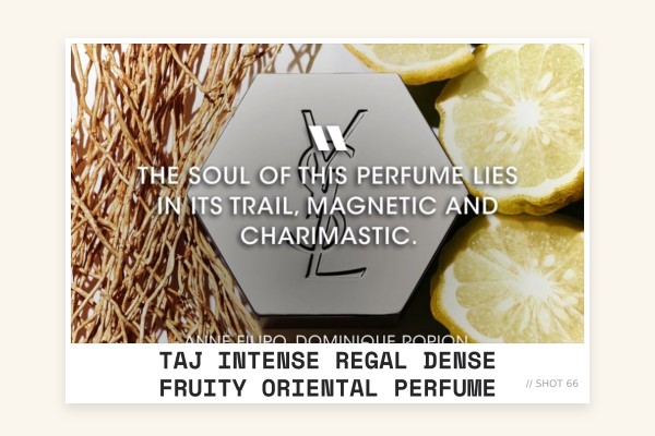 Taj Intense regal dense fruity oriental perfume