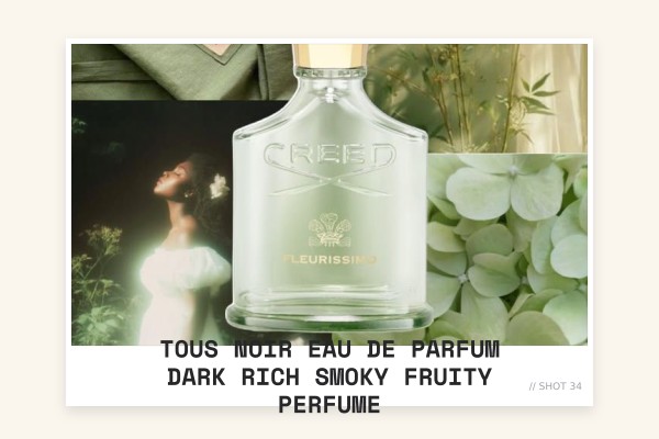 Tous Noir Eau de Parfum dark rich smoky fruity perfume
